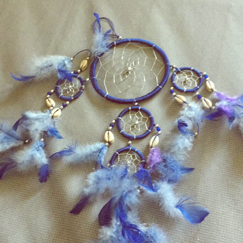 Blue and purple dream catcher